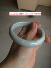 Load image into Gallery viewer, 54-63mm certified Type A 100% Natural dark green/white/black Jadeite Jade bangle group with defects GL23