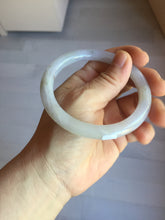 Load image into Gallery viewer, 58.5mm certified Type A 100% Natural white yellow green gray light purple with brown red flying dandelions slim round cut Jadeite Jade bangle PE118-3721