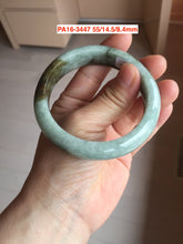 Load image into Gallery viewer, 52-63mm certified Type A 100% Natural dark green/white/black Jadeite Jade bangle group with defects GL1