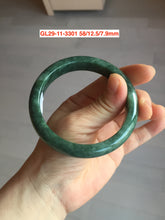 Load image into Gallery viewer, Sale! Type A 100% Natural dark green/white/black Jadeite Jade bangle with defects group 3