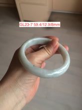 Load image into Gallery viewer, 54-63mm certified Type A 100% Natural dark green/white/black Jadeite Jade bangle group with defects GL23