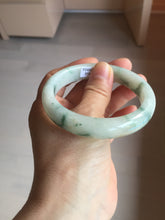 Load image into Gallery viewer, 57.7mm certified Type A 100% Natural light green/red/white Jadeite Jade bangle BP17-8109