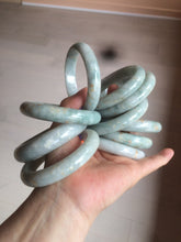 Load image into Gallery viewer, 51/52/54/55.5mm certified Type A 100% Natural light green/brown Jadeite Jade bangle GL11