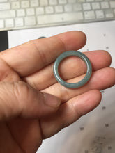 Load image into Gallery viewer, 19mm size 9 100% natural type A green/blue Guatemala jadeite jade band ring group PE125