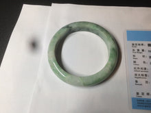 Load image into Gallery viewer, Type A 100% Natural dark green/white/black/purple Jadeite Jade bangle (with big defects) group 4