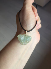 Load image into Gallery viewer, 100% Natural type A icy watery light green Jadeite Jade butterfly pendant PH113-2