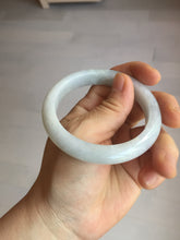 Load image into Gallery viewer, 54mm Certified type A 100% Natural light green white Jadeite bangle PB198-6655