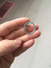 Load image into Gallery viewer, 15.5mm size 4 3/4 100% natural type A icy watery green/blue icy watery Guatemala jadeite jade band ring group PA220
