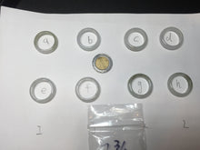Load image into Gallery viewer, Size 5-10 1/4 100% natural type A white light green jadeite jade band ring group E93