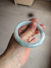 Load image into Gallery viewer, 55mm certified Type A 100% Natural green/white Jadeite Jade bangle BF67-4487