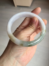 Load image into Gallery viewer, 57.5mm certified Type A 100% Natural dark green purple yellow brown white(FU LU SHOU) Jadeite Jade bangle Y159-3003