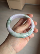 Load image into Gallery viewer, 61.5mm Certified Type A 100% Natural dark green/green/brown/black/purple chubby Jadeite bangle PB234-1099