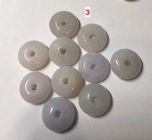 Load image into Gallery viewer, 14mm Type A 100% Natural white light green purple yellow Jadeite Jade abacus bead pendant group BP91 Add-on item