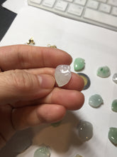 Load image into Gallery viewer, Type A 100% Natural icy watery sunny green/purple/white/yellow Jadeite Jade Peach Pendant group BF151