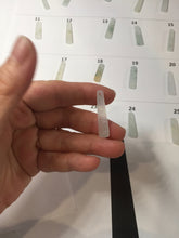 Load image into Gallery viewer, 100% Natural type A icy watery light green white narrow rectangle Jadeite Jade safe and sound pendant group BS139 Add on item