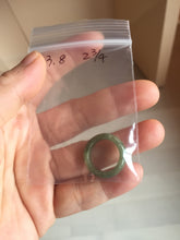 Load image into Gallery viewer, Size 2-9 1/2 100% natural type A dark green jadeite jade band ring BL24 add-on items