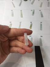 Load image into Gallery viewer, 100% Natural type A icy watery light green white narrow rectangle Jadeite Jade safe and sound pendant group BS139 Add on item