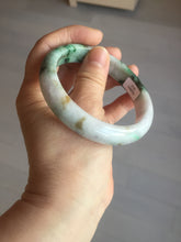 Load image into Gallery viewer, 59.5mm certified Type A 100% Natural light purple light brown dark green sunny green Jadeite Jade bangle AA48-3312