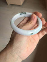 Load image into Gallery viewer, 54.5mm certified 100% natural Type A sunny green/purple/white jadeite jade bangle PB229-2825
