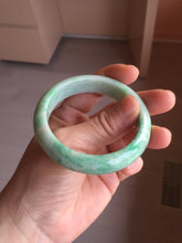 Load image into Gallery viewer, 52.3mm Certified Type A 100% Natural sunny green yellow white Jadeite bangle PC164-8128