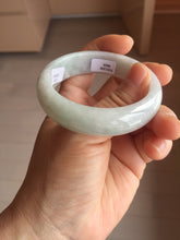 Load image into Gallery viewer, 51mm certified Type A 100% Natura light sunny green white purple Jadeite jade bangle PH160-4669