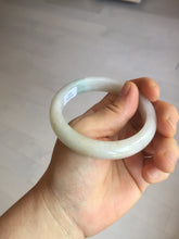 Load image into Gallery viewer, 55mm Certified Type A 100% Natural light green white red Jadeite bangle PB197-6665
