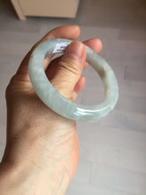 Load image into Gallery viewer, 54.5mm 100% natural type A icy watery light green/brown/black seaweed jadeite jade bangle Y154-5248