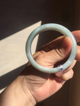 Load image into Gallery viewer, 53.5mm certified 100% natural type A light green white blue jadeite jade bangle BQ22-3791