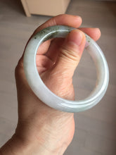 Load image into Gallery viewer, 57.5mm Certified Type A 100% Natural icy watery white purple black brown Jadeite Jade bangle BL58-7034