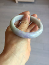 Load image into Gallery viewer, 58mm 100% natural certified light green purple yellow(FU LU SHOU) jadeite jade bangle BN37-7345