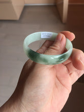 Load image into Gallery viewer, 51.5mm Certified type A 100% Natural light green thin Jadeite Jade bangle PB269-1039