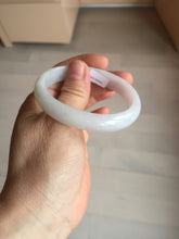 Load image into Gallery viewer, 52mm certified Type A 100% Natural green/purple/white oval Jadeite Jade bangle BM58-0261