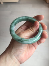 Load image into Gallery viewer, 56.5mm Certified Type A 100% Natural Woodland Green Jadeite Bangle AZ162-0425