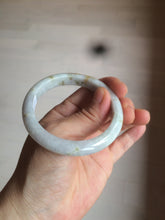 Load image into Gallery viewer, 52.3mm Certified type A 100% Natural green/white/very light purple/yellow Jadeite Jade bangle AZ77-1629