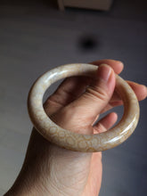 Load image into Gallery viewer, 54.7mm 100% natural beige yellow pink round cut Coral Jade (珊瑚玉) bangle SY36