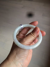 Load image into Gallery viewer, 55mm certified Type A 100% Natural green/white Jadeite Jade bangle BF28-1453