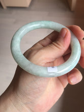Load image into Gallery viewer, 55mm certified 100% natural type A sunny green/light green round cut jadeite jade bangle BK118-9816