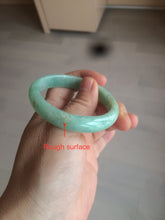 Load image into Gallery viewer, 49mm Certified Type A 100% Natural sunny apple green/red oval Jadeite Jade bangle BG62-0165