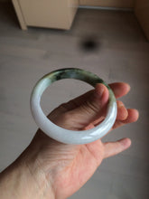 Load image into Gallery viewer, 60mm certified type A 100% Natural green/dark green/white jadeite jade bangle BG26-1711