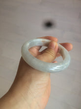 Load image into Gallery viewer, 54.6mm certified 100% natural type A white/purple/brown/gray jadeite jade bangle AX20-7723