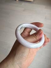 Load image into Gallery viewer, 53.5mm 100% natural certified light green purple pink jadeite jade bangle BN34-4503