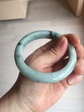Load image into Gallery viewer, AllaboutjadeCanada.com only 57mm certified Type A 100% Natural dark green gray Jadeite Jade bangle PJ89-6651 Add on item