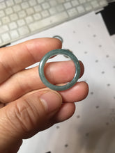 Load image into Gallery viewer, 19mm size 9 100% natural type A green/blue Guatemala jadeite jade band ring group PE125