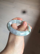 Load image into Gallery viewer, 53.4mm Certified Type A 100% Natural green/white/purple Jadeite Jade bangle AX42-7719