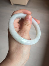 Load image into Gallery viewer, 56.8mm Certified Type A 100% Natural sunny green/white Jadeite Jade bangle BP50-3874