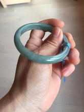 Load image into Gallery viewer, 54.2mm Certified Type A 100% Natural dark green/blue/gray/black Guatemala Jadeite jade bangle BM16-1449