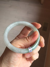 Load image into Gallery viewer, 57.5mm certified type A 100% Natural icy watery dark green/gray/black/purple Jadeite jade bangle PF38-5478