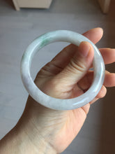 Load image into Gallery viewer, 58.7mm Certified Type A 100% Natural icy watery green/purple chubby Jadeite Jade bangle BP222-9540