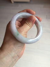 Load image into Gallery viewer, 55mm Certified 100% natural Type A light purple with sunny flying flowers jadeite jade bangle BL107-8720