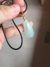 Load image into Gallery viewer, 100% natural type A icy watery light green blessed melon Jadeite Jade pendant AZ192